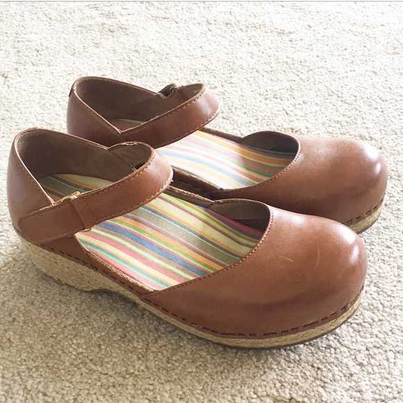 Dansko Shoes - Dansko Brown ankle strap espadrilles. Size 6.5/7